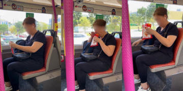 Woman Caught Eating On Bus Sparks Debate Over Singapore’s Public Transport Rules