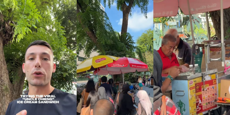 Tourist Discovers Uncle Chieng Ice Cream Sandwich And Can’t Get Enough Of Its Taste