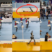 Humanoid Robot Appears Distracted By Dancing Cheerleaders At Beijing Robot Games