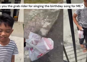 Kind Delivery Rider Sings Birthday Song For Boy Missing His Late Grandfather