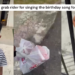 Kind Delivery Rider Sings Birthday Song For Boy Missing His Late Grandfather