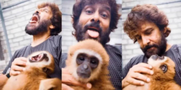 Chiyaan Vikram Faces Wildlife Probe After Posting Video With Endangered Lar Gibbon