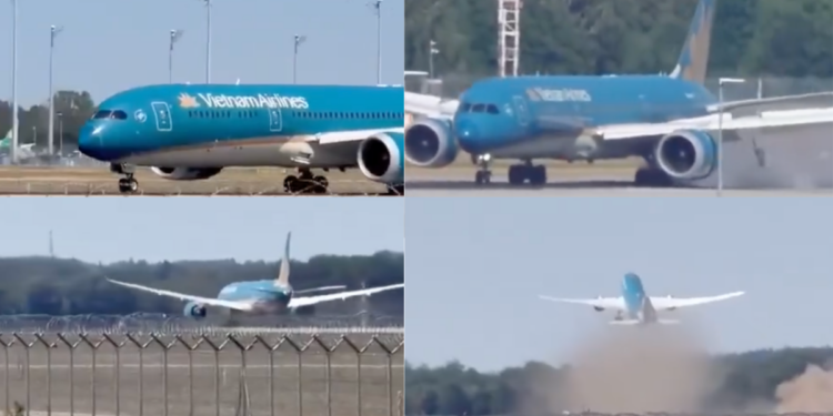 Cabin Video Captures Vietnam Airlines Plane Taking Off 120 Metres Beyond Runway in Munich