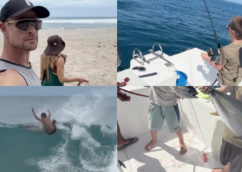 Chris Hemsworth’s Costa Rica Family Holiday Packed With Surfing, Fishing, Climbing And Cliff Jumps