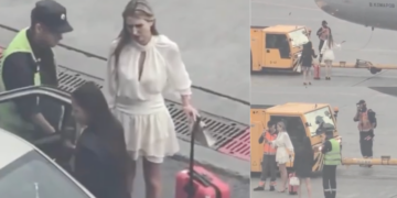 Missed Their Flight, So Two Travelers Ran Onto The Aircraft Tarmac To Stop It !