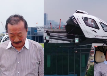 Vincent Tan Makes History As First Malaysian To Fly Pilotless EH216-S Air Taxi