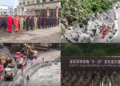 A moment for the lost – Rescue teams pause Gyirong search to honour mudslide victims