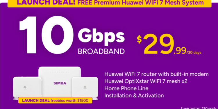 SIMBA Brings Premium Whole-Home Wi-Fi Coverage to Singapore with Huawei’s First-in-Singapore Wi-Fi 7 Router-Integrated ONR, Redefining What Home Broadband Can Be