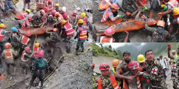 Nine days underground – Two workers pulled ALIVE from Nepal hydropower tunnel after devastating flash floods