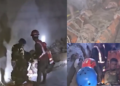 Footage from INSIDE THAT TUNNEL in Nepal as rescuers pull out two workers alive