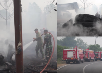 Boots on the ground – Indonesian troops deployed as escalating Palangkaraya wildfires force fight on foot