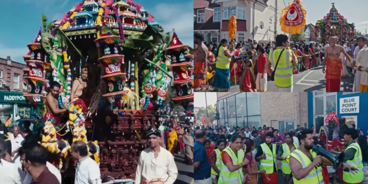 TOWERING Ganesha chariot rolls through London as thousands celebrate Shri Sithi Vinayagar