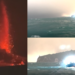 Indonesian fishermen watch Anak Krakatau eruption as volcanic debris rains onto vessels