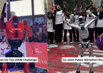 HONOR Humanoid Robots Make Malaysia Debut At Marathon, Taking On 5KM, 10KM Races
